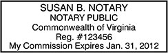 Trodat 4913 Virginia Notary stamp