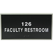 Custom Framed ADA Signage 4x12