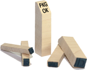 Wood Peg Stamp 1/4" high